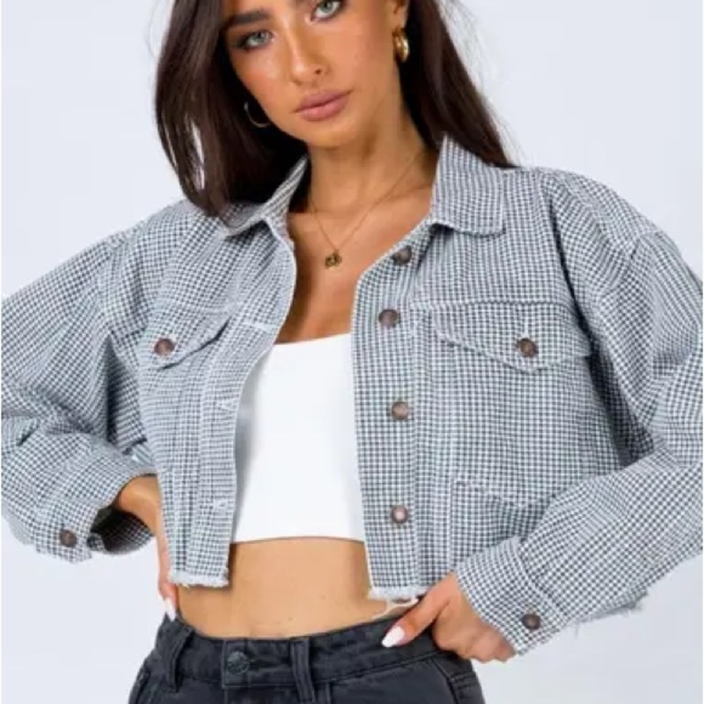 Princess Polly Nixi Jacket Black/white